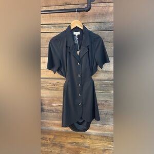 Classy With A Twist Modern Mini Woven Dress